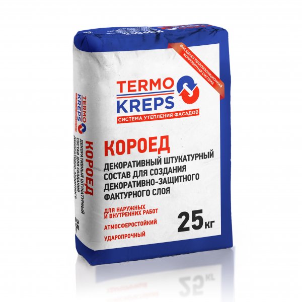 Крепс Штукатурка декоративная Короед 1,5мм 20кг  (56шт)