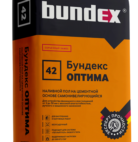 Бундекс Наливной пол "Бундекс Оптима", 25 кг , 25 кг/48шт