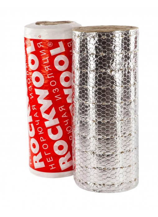 Утеплитель Rockwool Вайред Мат I 80 Кашированный фольгированный 4000х1000х50 мм