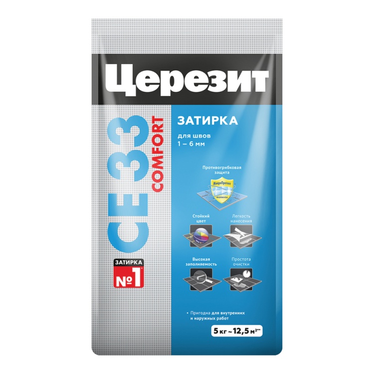 Ceresit № 07 СЕ33 Затирка серая 2кг