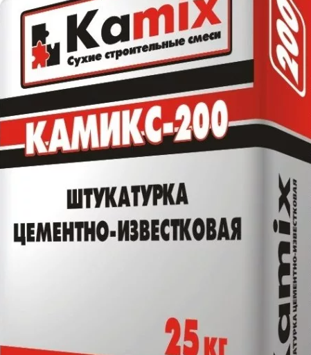 Камикс-200 Штукатурка цементно-известк. (25кг)