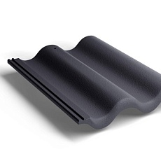 BRAAS Черепица коньковая минеральная 450*250мм/34 шт под (черный)